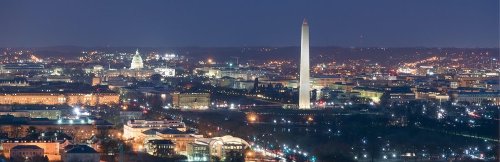 Aerial view of DC