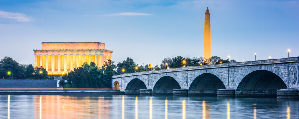 Lincoln and Washington monuments